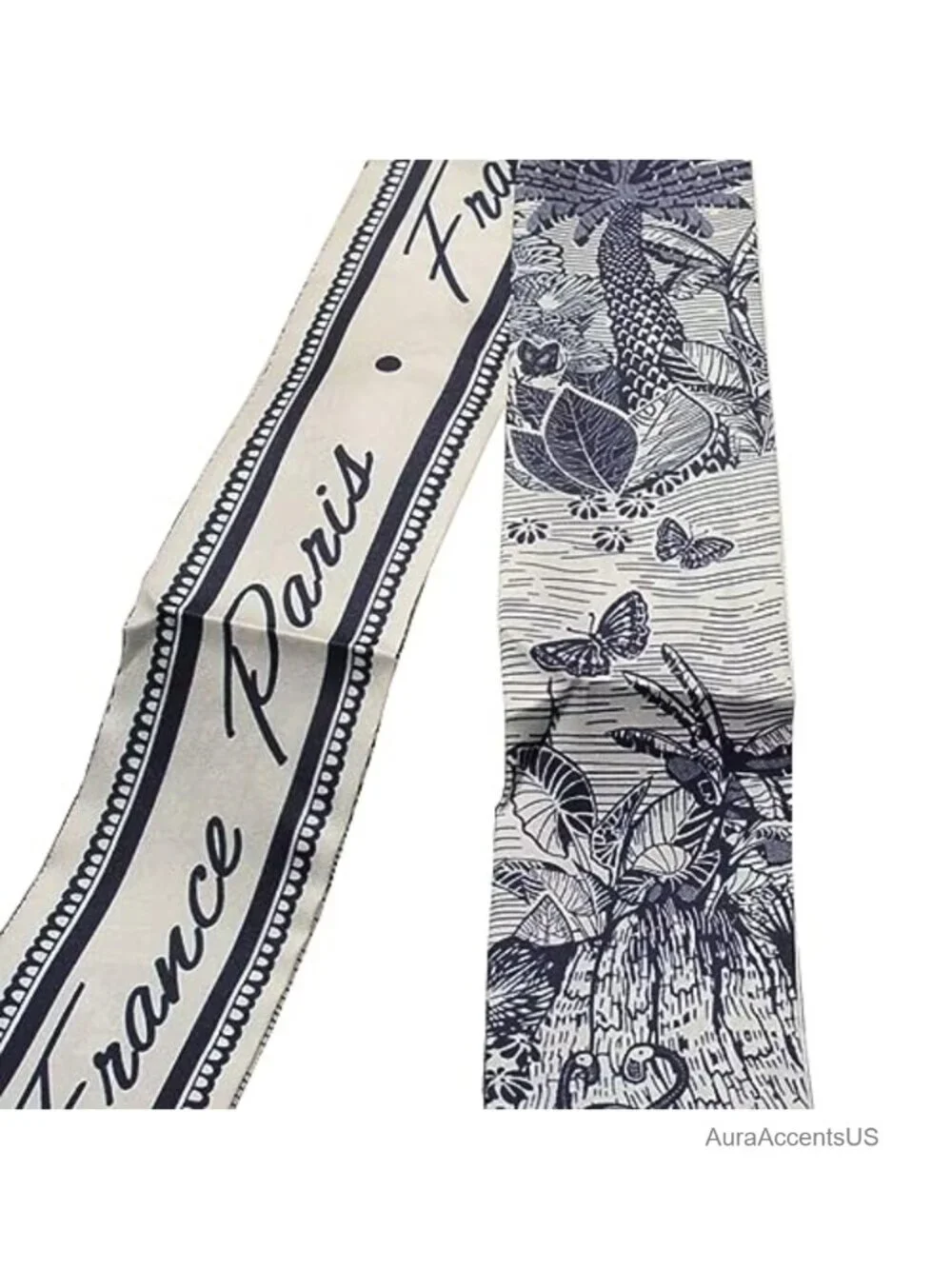 100% Mulberry Silk Scarf, Hair Ribbon, Bag Handle Wrap, Neck Tie, Fashion Scarf